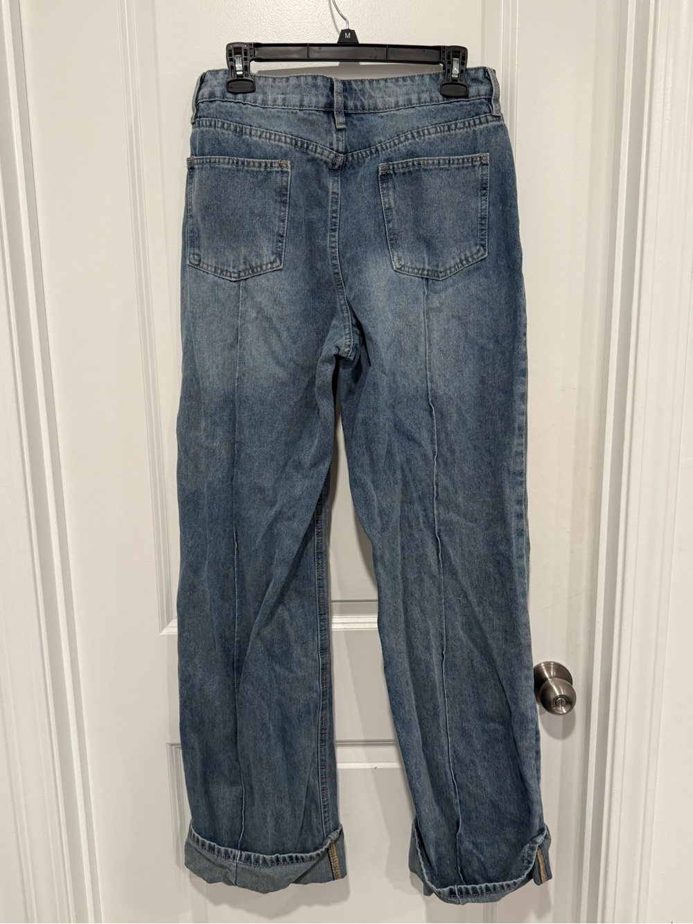 Classic High-Rise Straight Leg Women’s Jeans - Blue - Picture 2 of 4